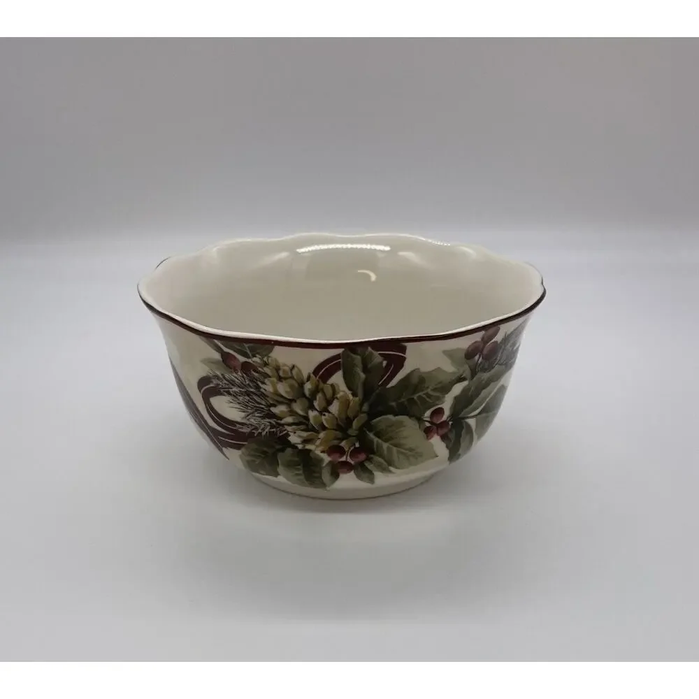 222 Fifth Yuletide Celebration Bowl Fine China
